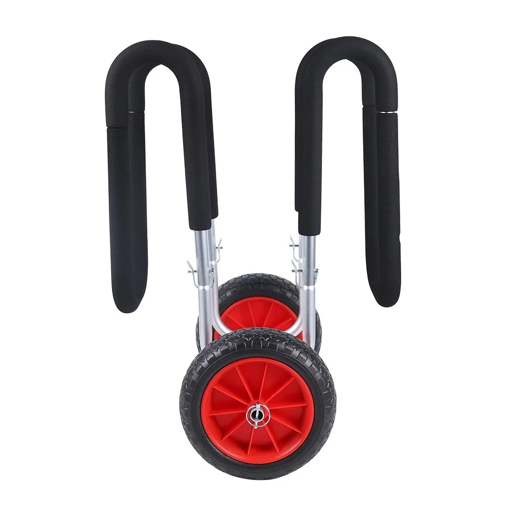 Portable Surfboard Beach Carrier Cart, Double  Airless Cart Beach Trailer, Aviation Aluminum Solid  Wheel Stand-Up Paddle Board Veneer Cart