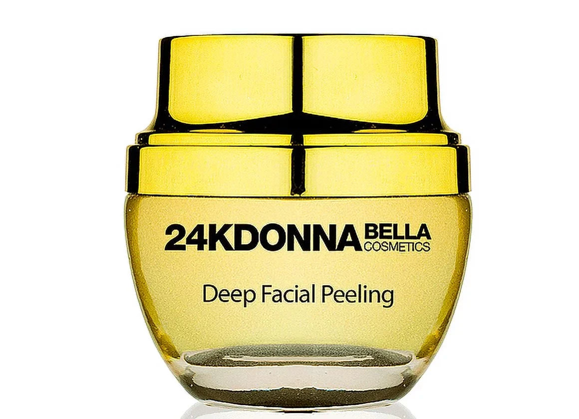 Donna Bella Cosmetics - 24K Gold Deep Facial Peeling - Promotes Youthful Skin and Stimulates Collagen Growth