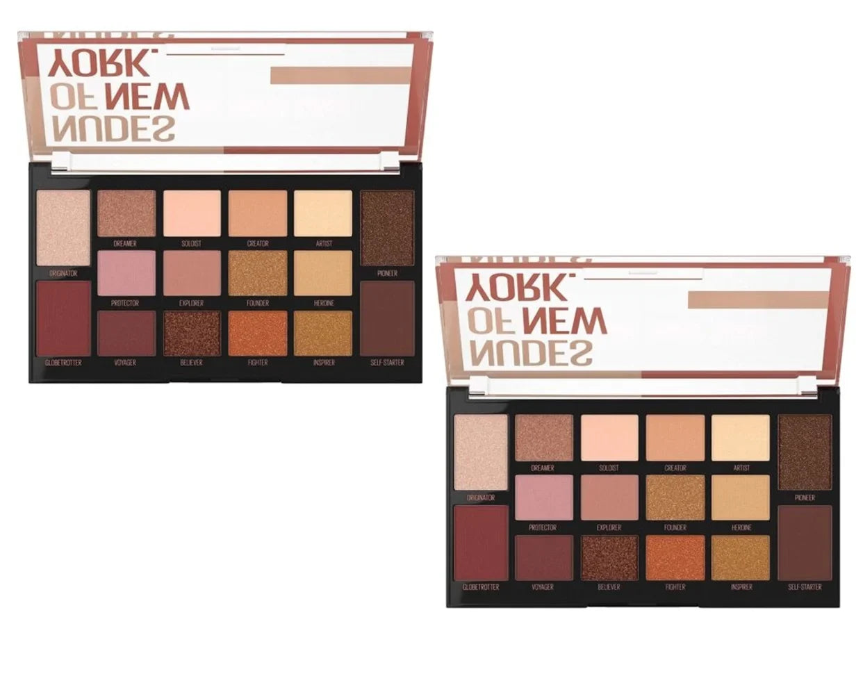 Pack of 2 Maybelline New York Eyeshadow Palette, Nudes of New York 01
