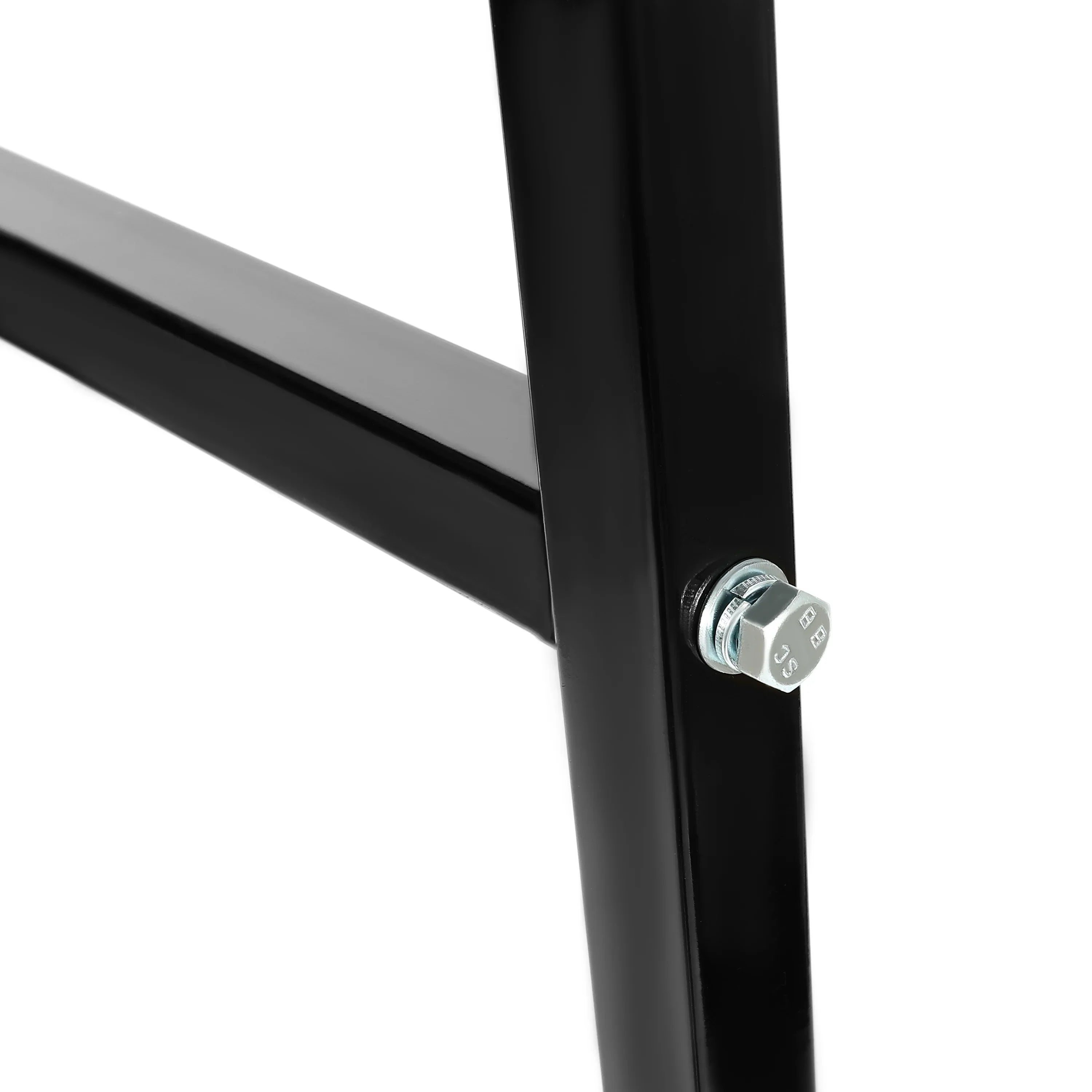 Cargo Shipping Container Shelving Brackets Black Powder Coated Steel Shelf Brackets for Heavy Duty Trailer Containers