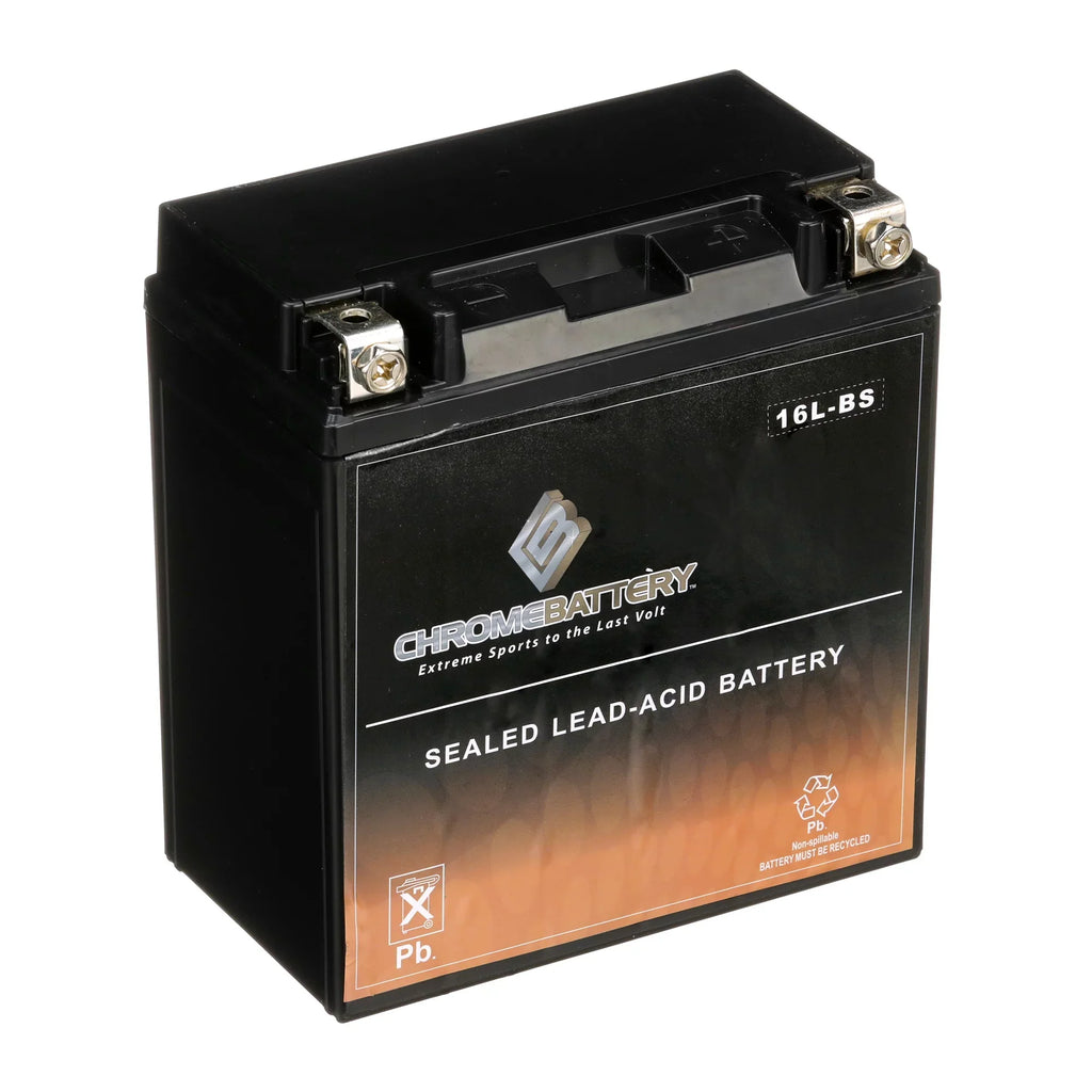 Chrome Battery - (16L- 12 Volt,14 Ah, 230 ) Jet Ski Battery for Kawasaki Js650 Sx 1987
