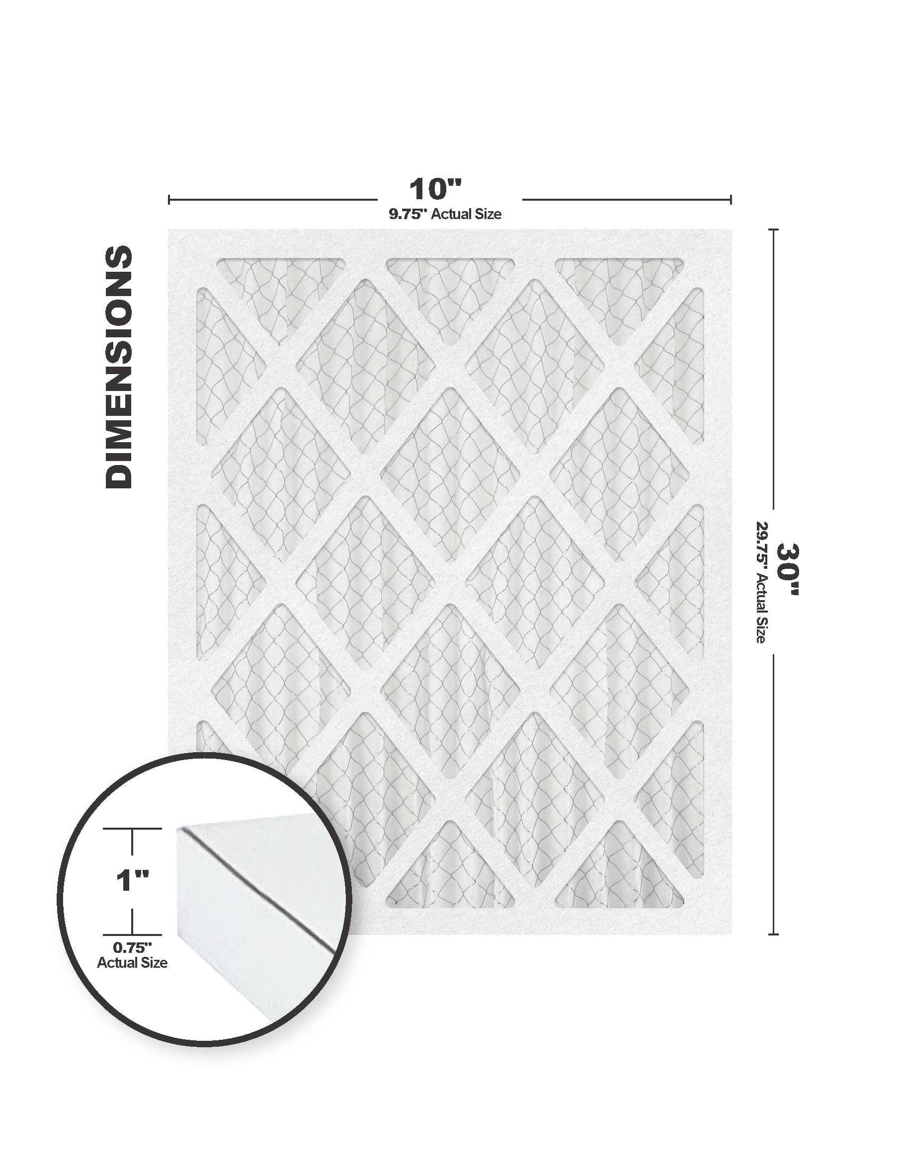 Accumulair Diamond 10x30x1  13 Air/Furnace Filters (6 pack)