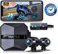Vantrue  Motorcycle 4K Dashcam (4K + 1080P)  | WiFi | Parking Mode (No  Card)
