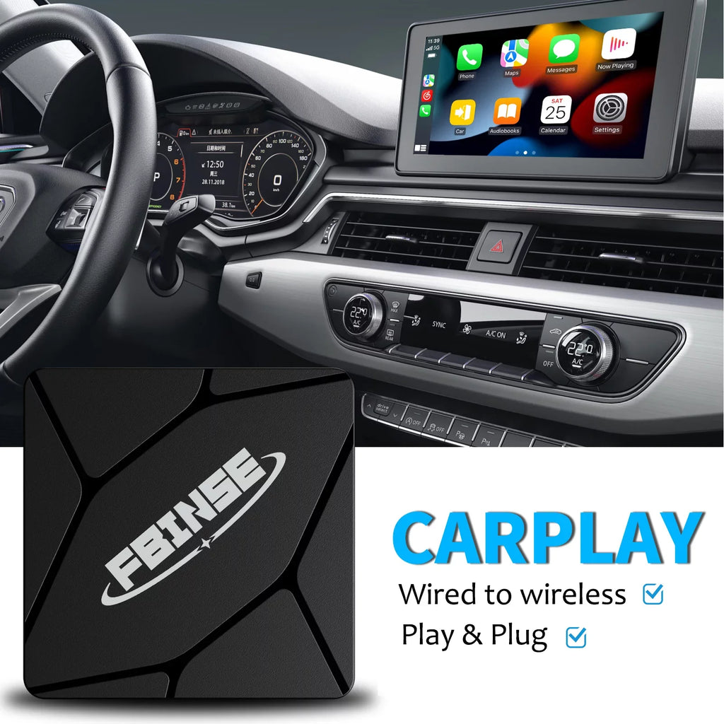 Fbinse Wired To Wireless Carplay Adapter Carplay Dongle  Connect