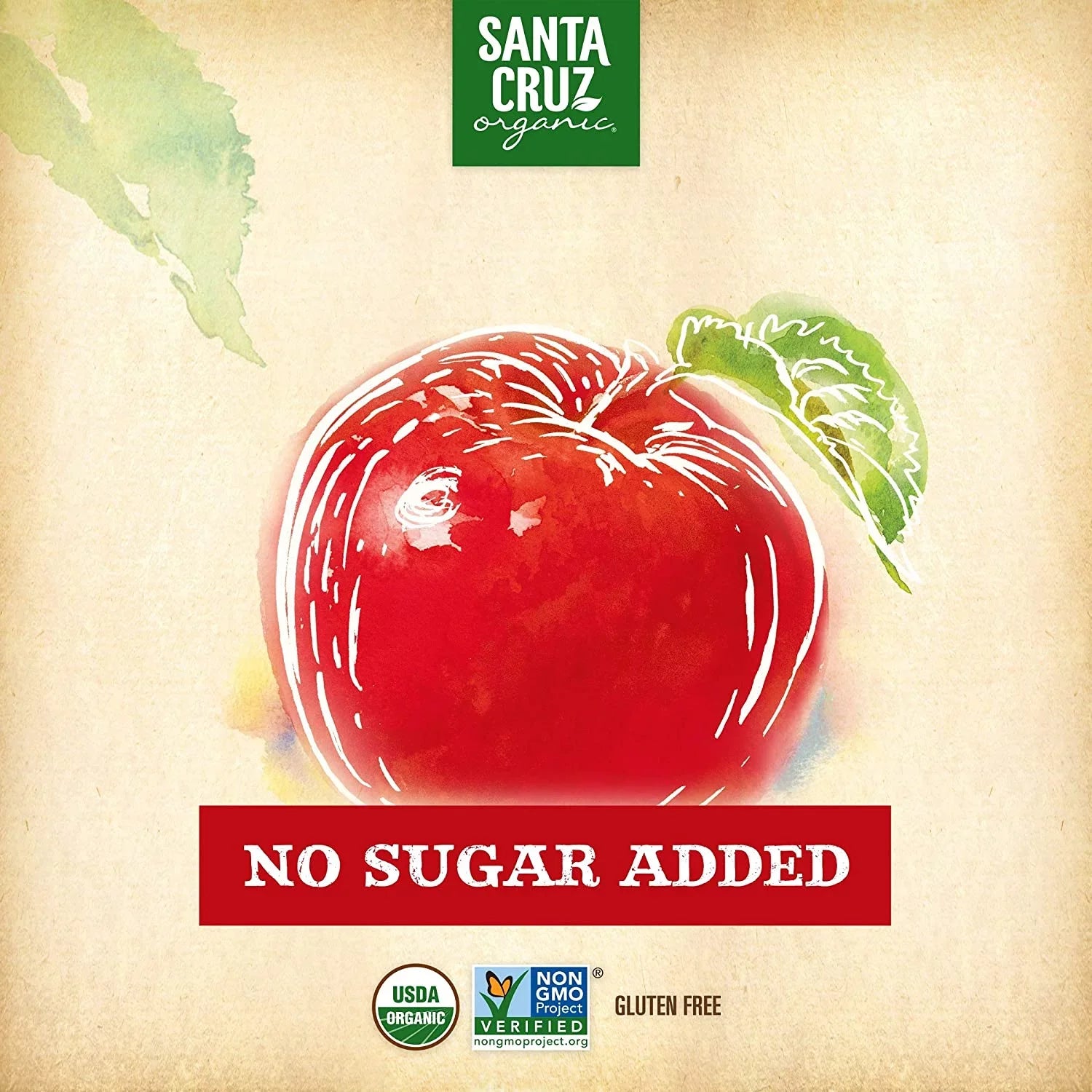 Santa Cruz Organic Apple Sauce -- 23 oz Pack of 4