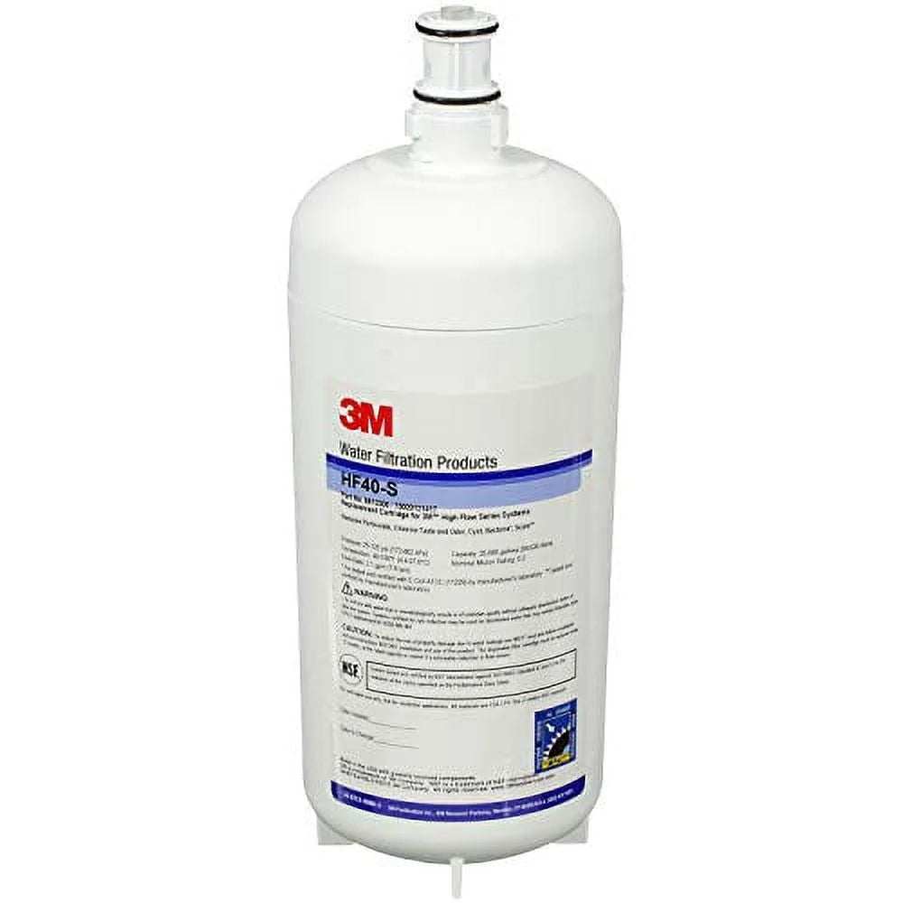3M Water Filtration Replacement Cartridge for Commercial Ice Maker Machines - for High Flow Series -, Reduces Bacteria, Sediment, Chlorine Taste and Odor, Cysts, Inhibits Scale