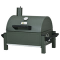 Outsunny Tabletop Charcoal  Grill with Lid, Small Barbecue, Green