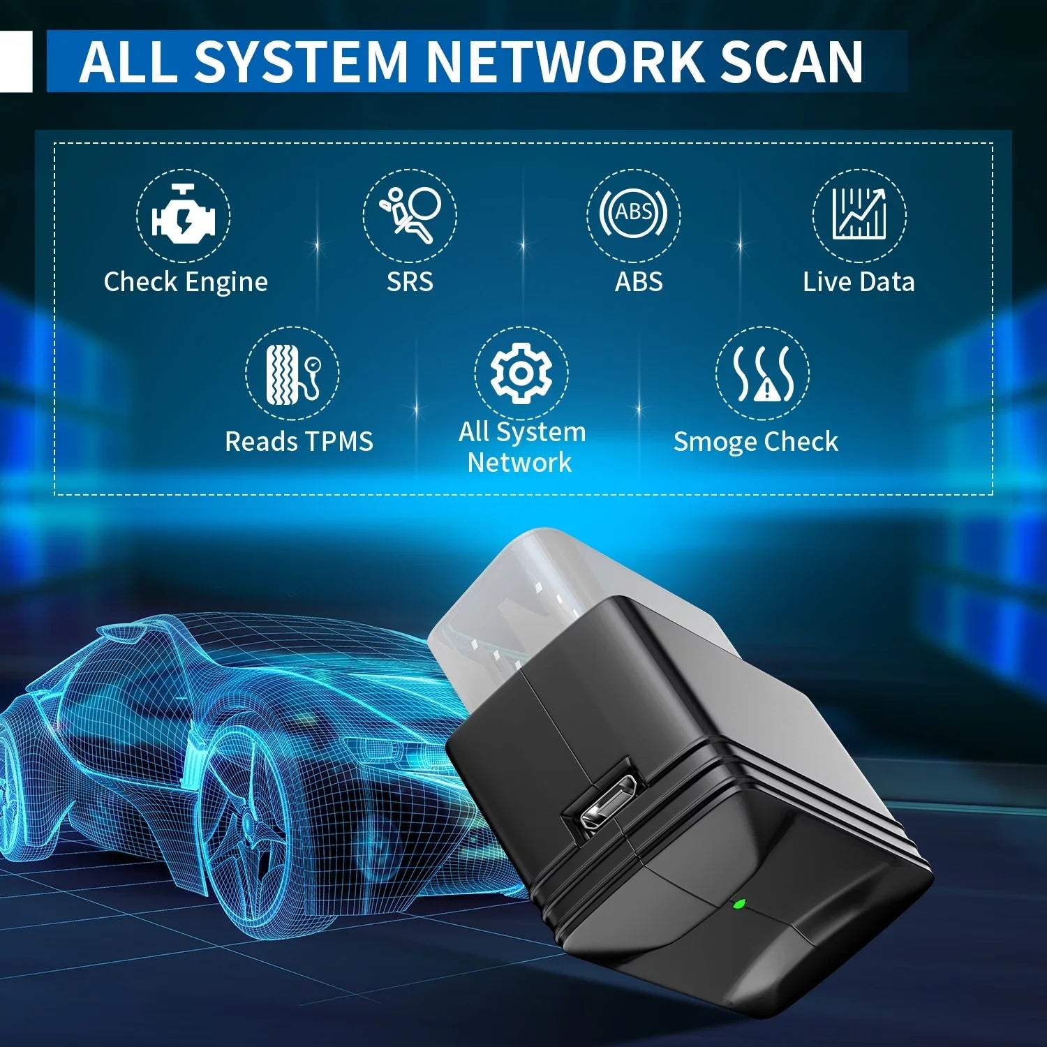 Innova 6000P Wireless Bluetooth Code Reader Car   Engine Diagnostic Scan Tool Auto Adapter  Scanner Scan Full System Code Scanner for Chevrolet  Buick Ford Chrysler Lincoln Dodge