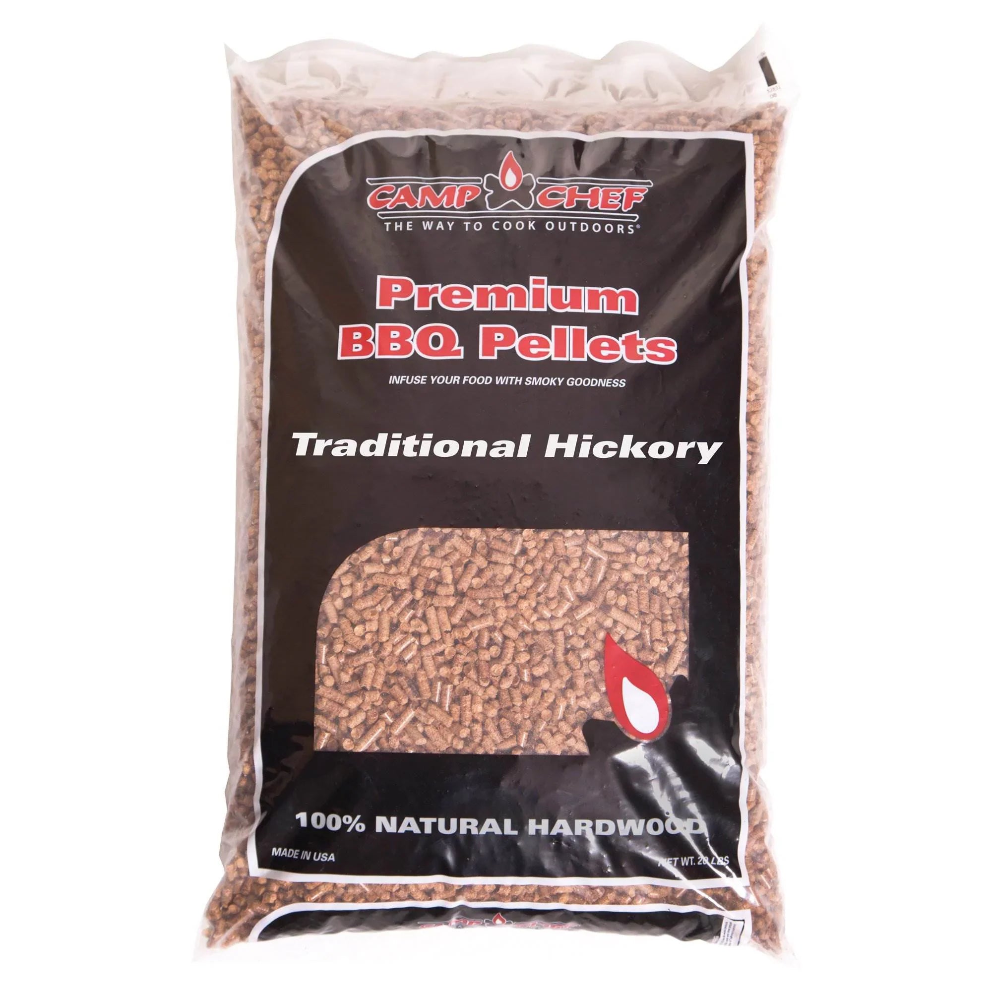 Camp Chef Smoker Grill Premium Hickory  Hardwood Pellets, 20 lbs (2 Pack)