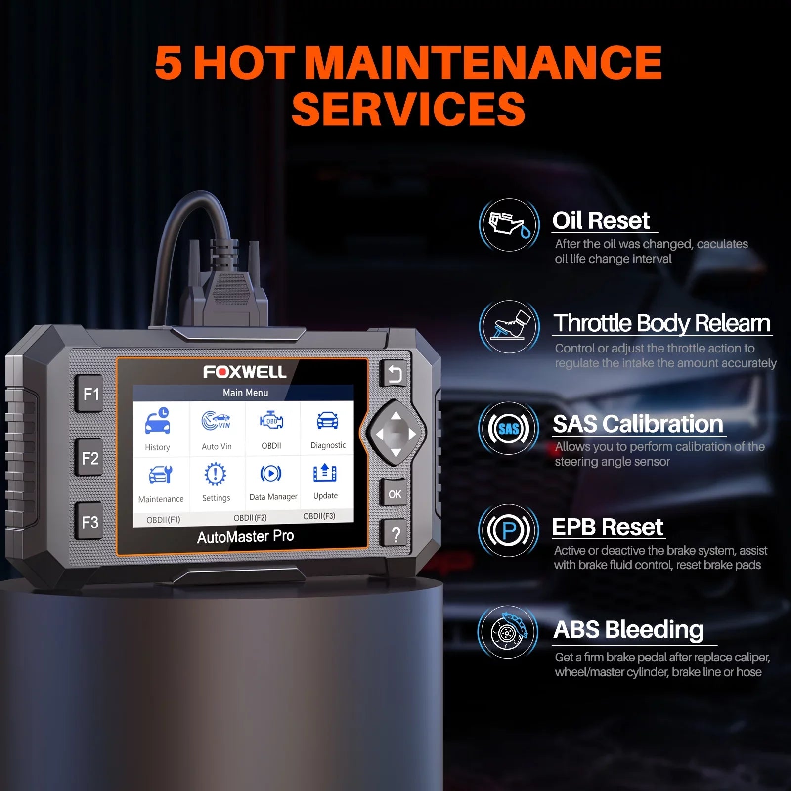 Elite  Scanner Full Systems Diagnostic Scan Tool with ///////Injector 8 Reset Services for Free Update,Car Code Reader Automotive Scanner Auto    Cars