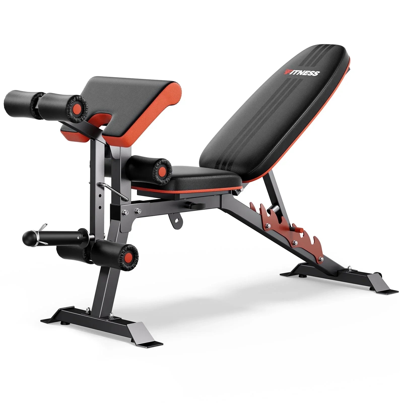 Adjustable Weight Bench Foldable Incline Bench Workout Dumbbell Bench Strength Training Bench for Home Gym Support up to 800lbs