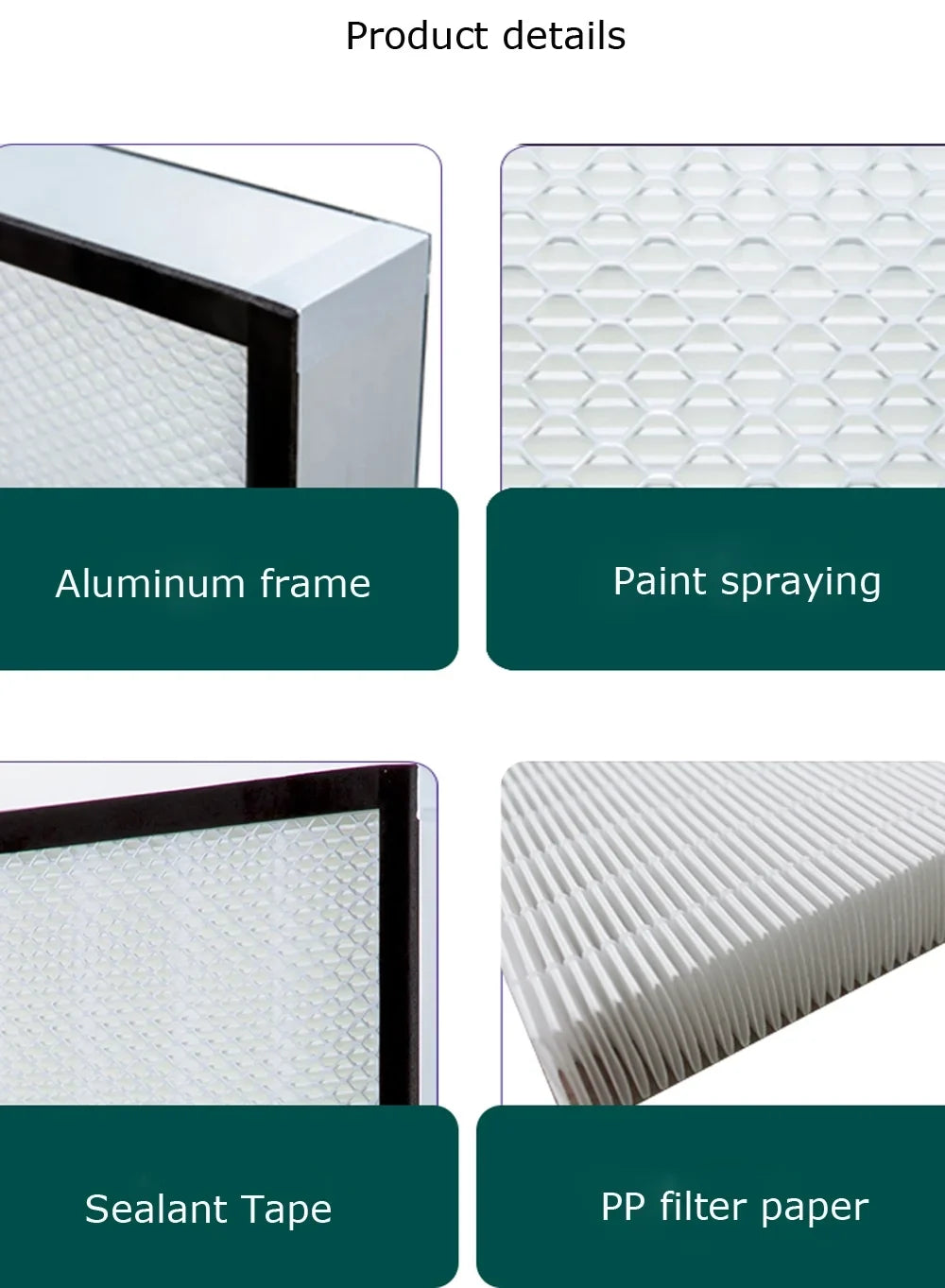 Air Filter for Dust Free Room Hospital Use