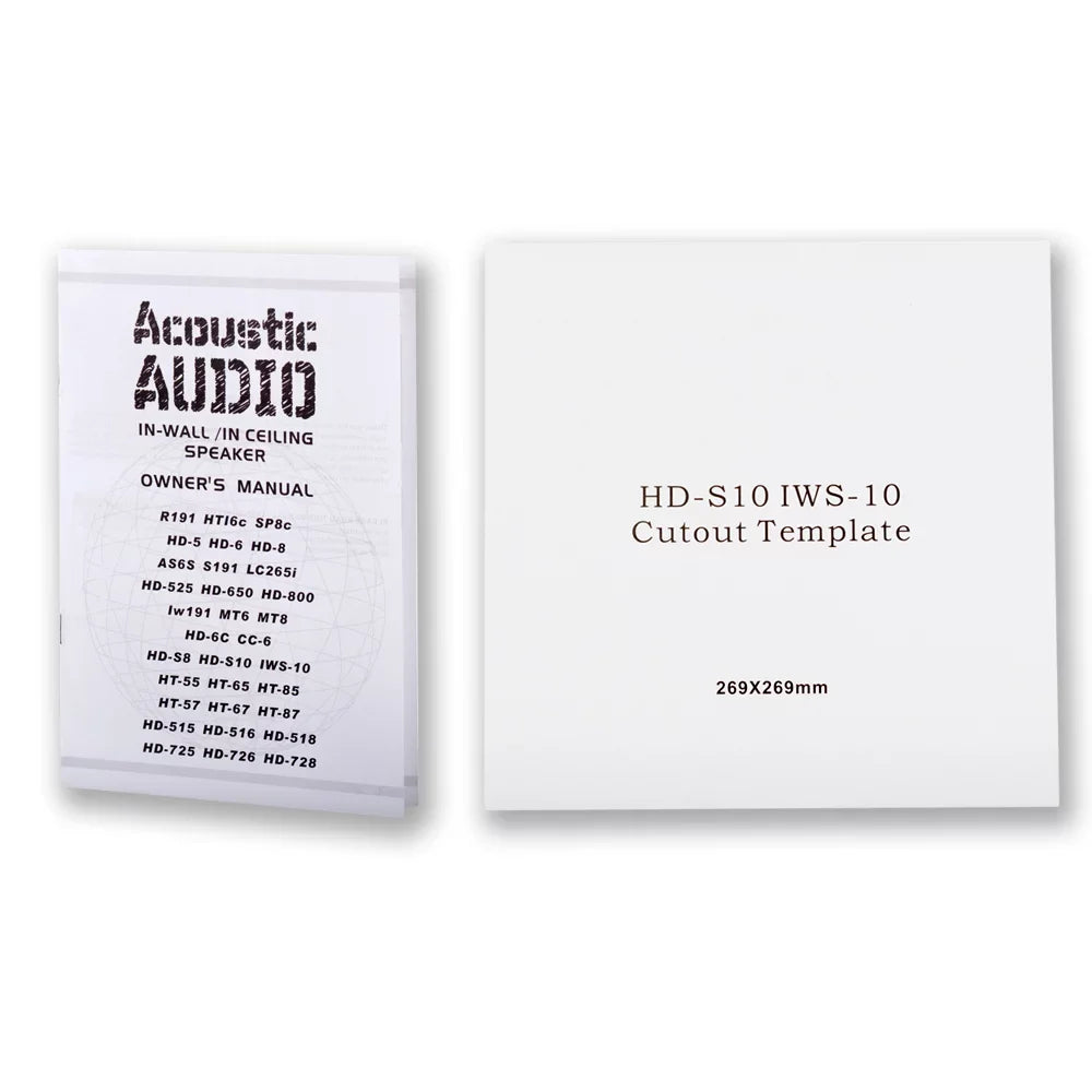 Acoustic Audio - Flush Mount Subwoofers with 10" Speaker and Amps 4 Pack