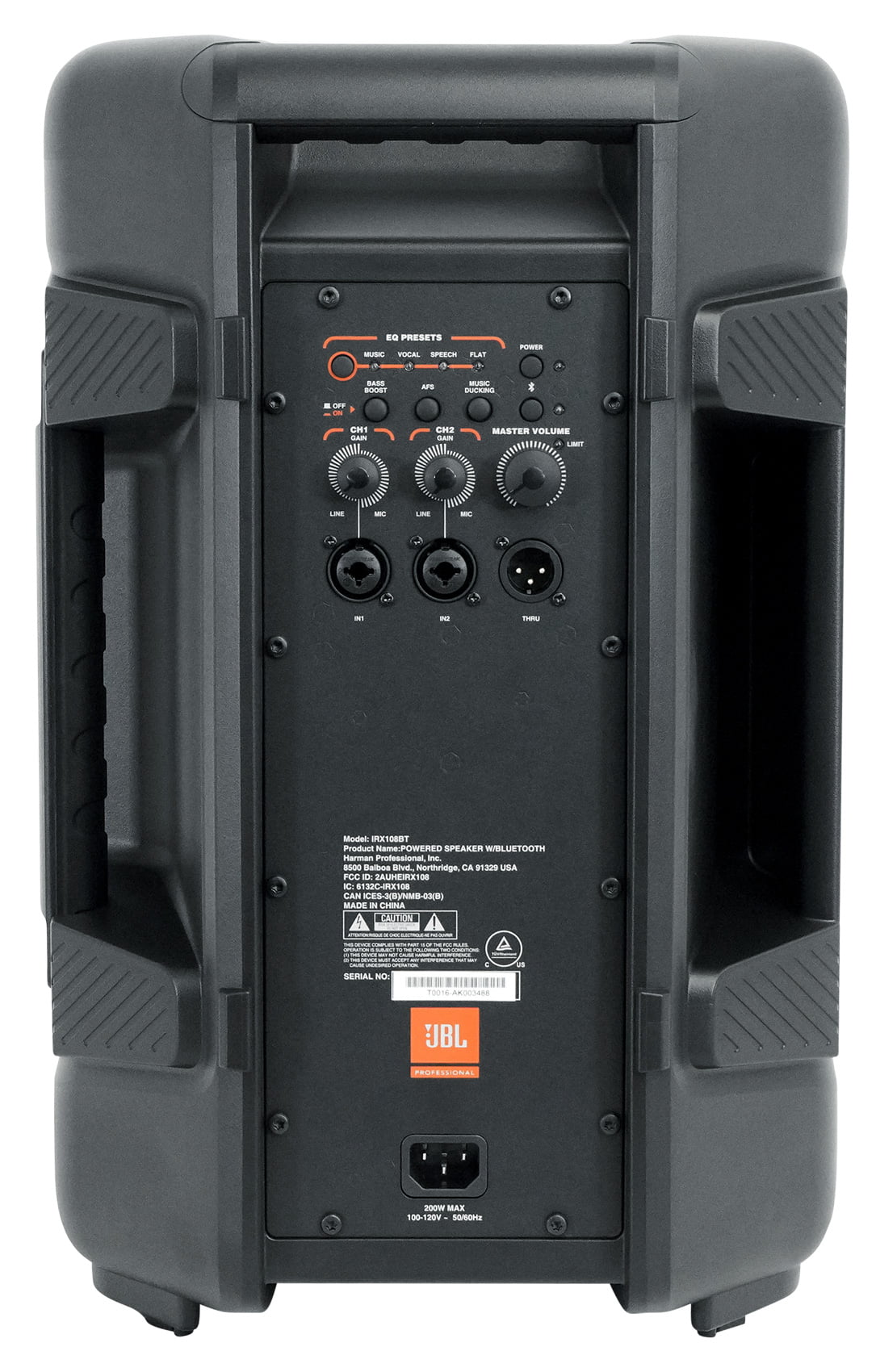 8" 1000w Powered  Portable  Speaker w/ Bluetooth + Hand Truck