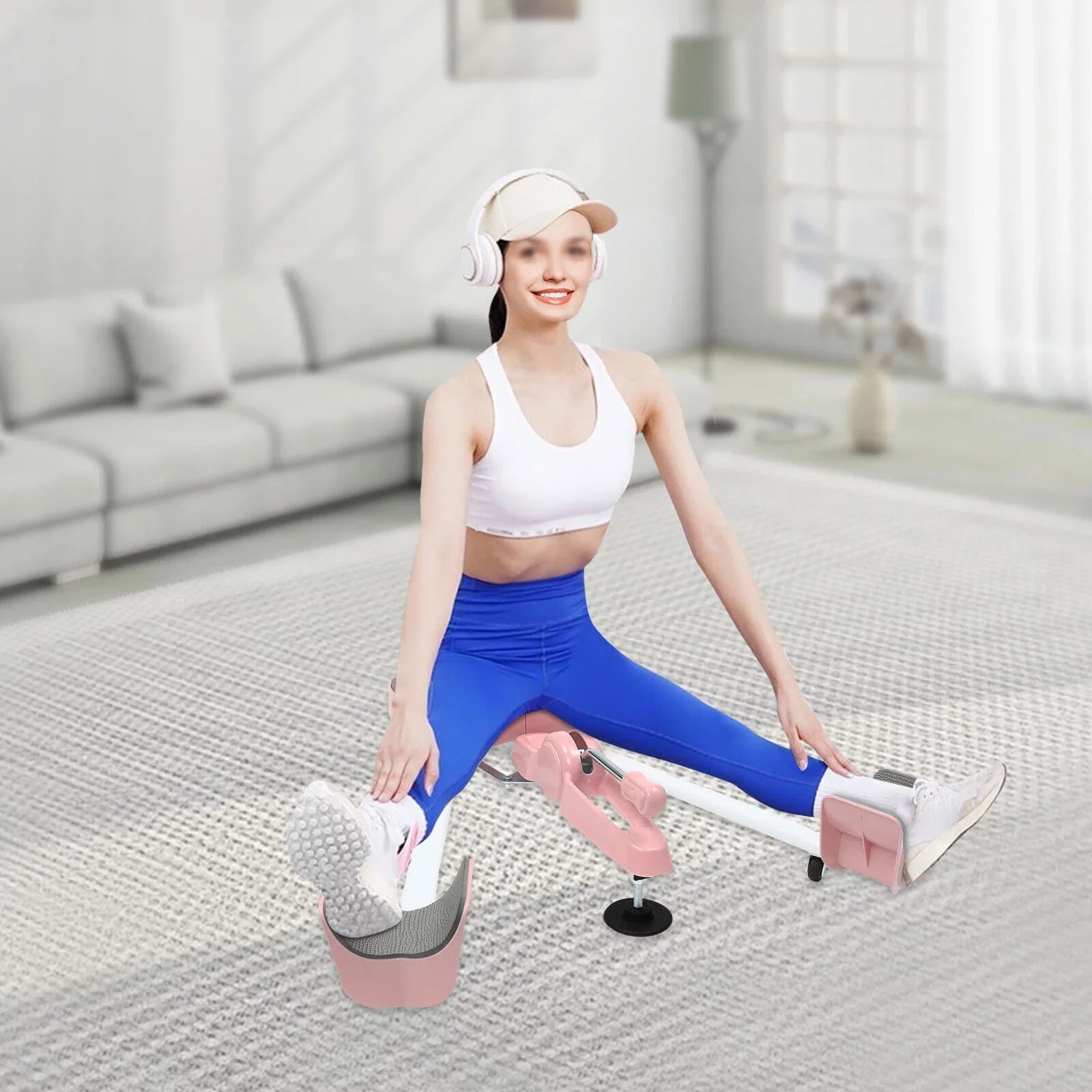 Portable Stretchmaster Leg Stretcher Stretching Machine Home Fitness Equipment Pink