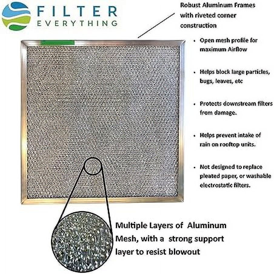 Washable Aluminum Air Filter - 20  25  1