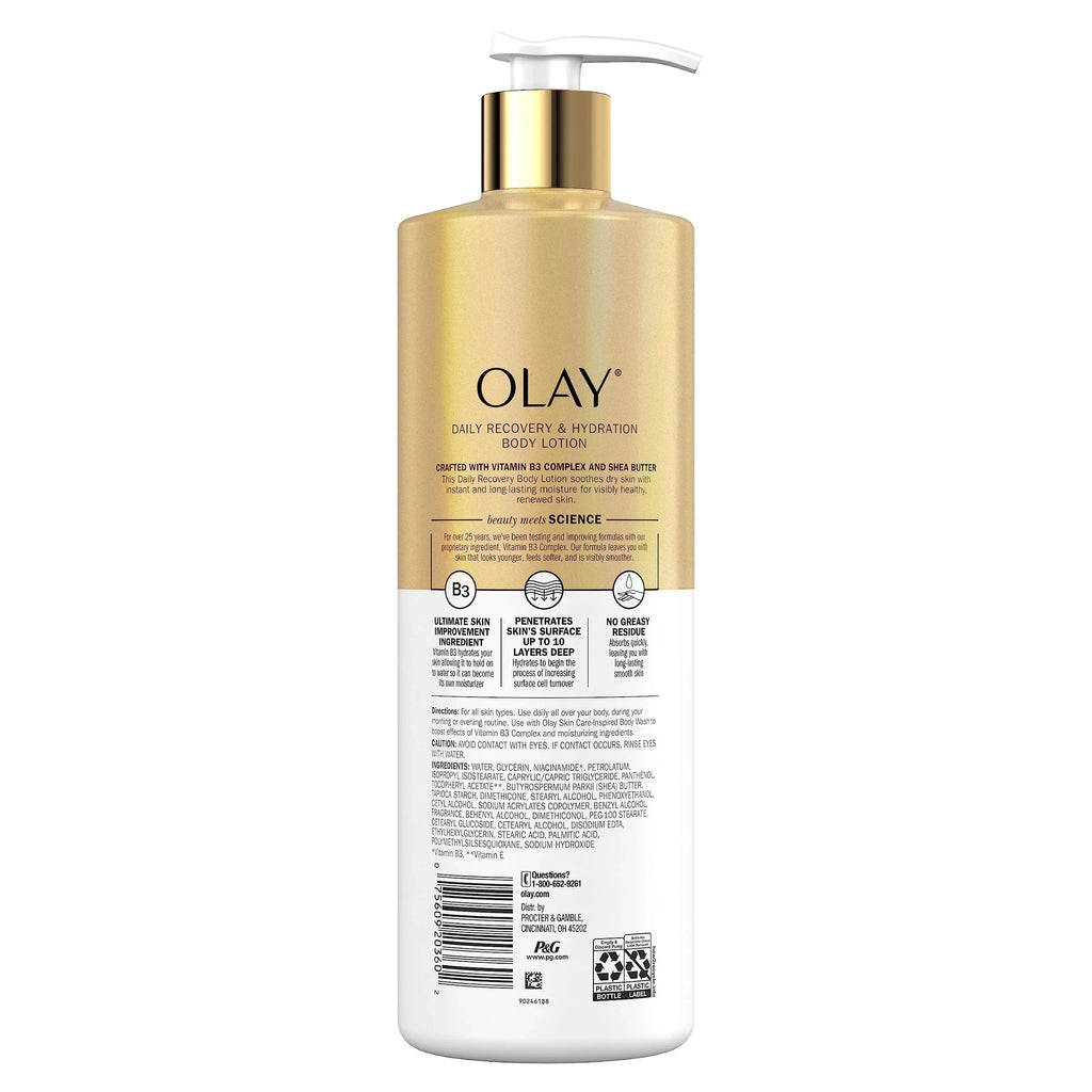 Olay, Daily Reenclosurey & Hydration Body Lotion With Shea Butter, 17 Fl Oz