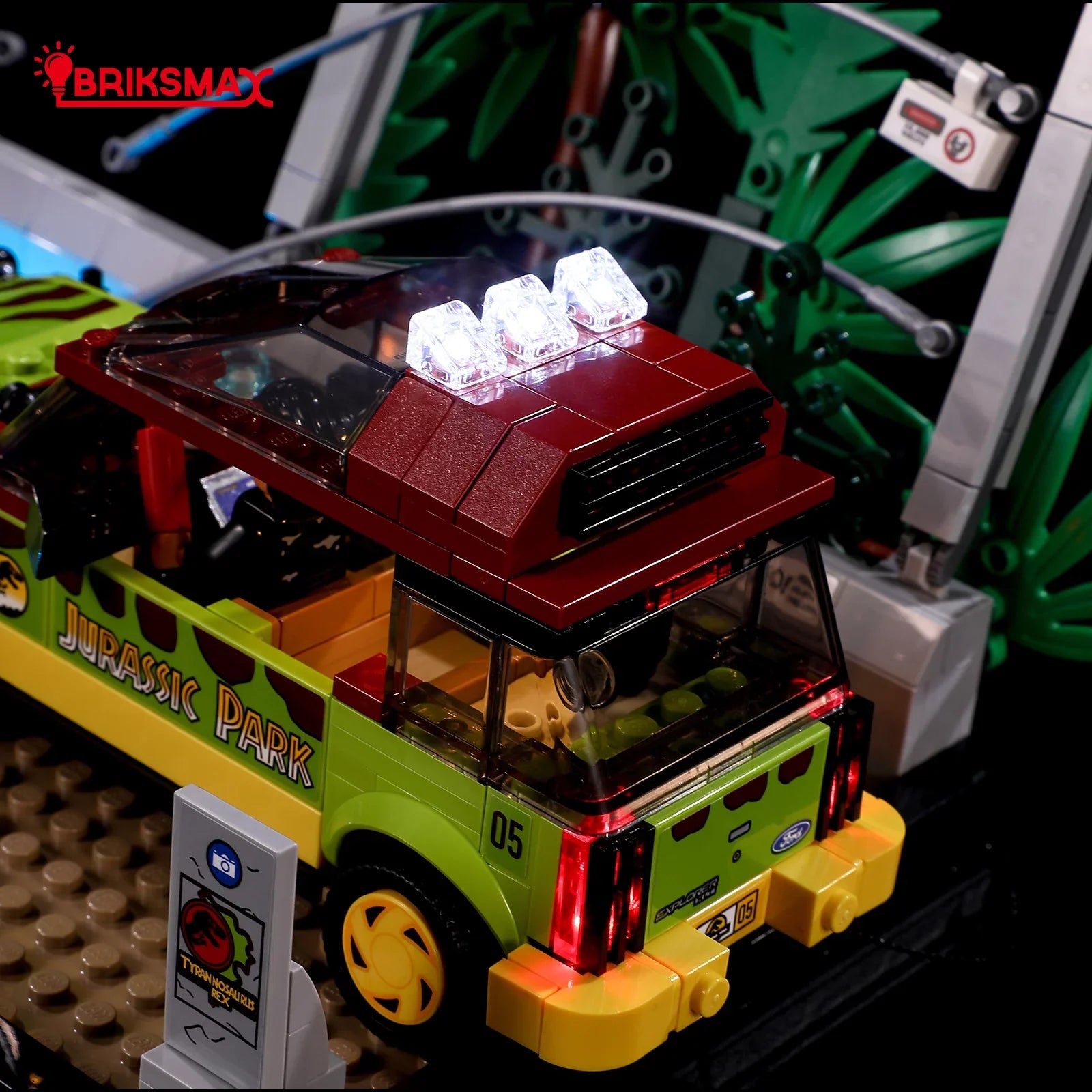 Led Light Kit for Legos Jurassic World™ . rex Breakout 76956 Building Blocks Model(Not Include the Building Model)