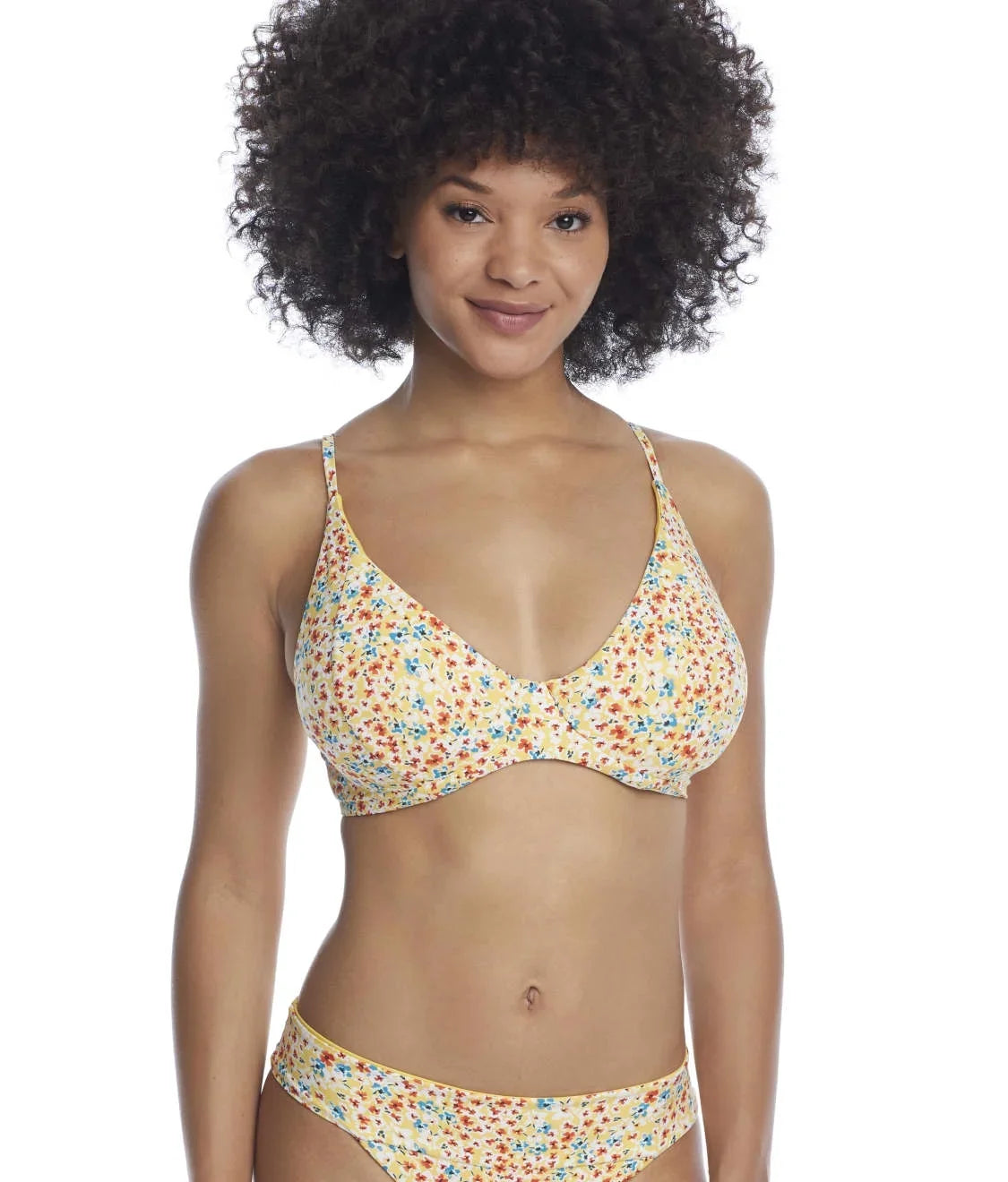 Wildflower Meadow Maya Bikini Swim Top,  38D,  38D,