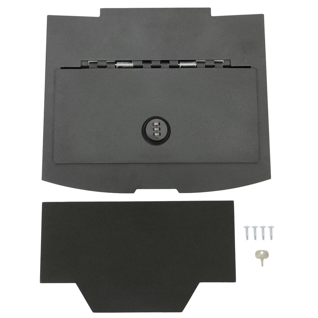 Center Console Gun Safe Storage Box Console Vault for 2009-2018 Dodge Ram 1500 2500 3500  Lock Console Safe Vault