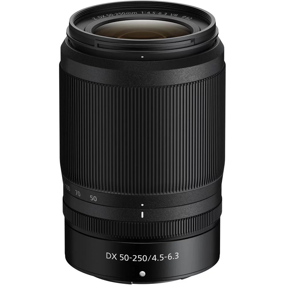 Nikon  Mirrorless with 50-250mm f/4.5-6.3  Lens + 24mm f/1.8  Lens + 64GB Storage +  Filter + Backup Battery + Case + Cleaning Kit - International Version
