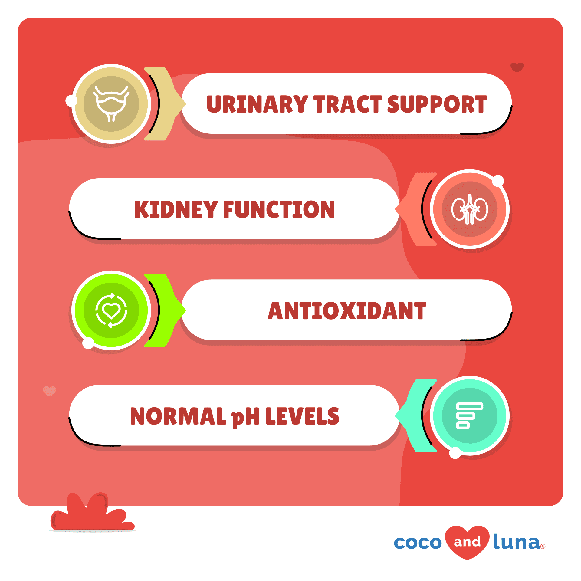 Coco and Luna Urinary Tract - Cranberry, Bladder Support, Dog  - 120 Tablets