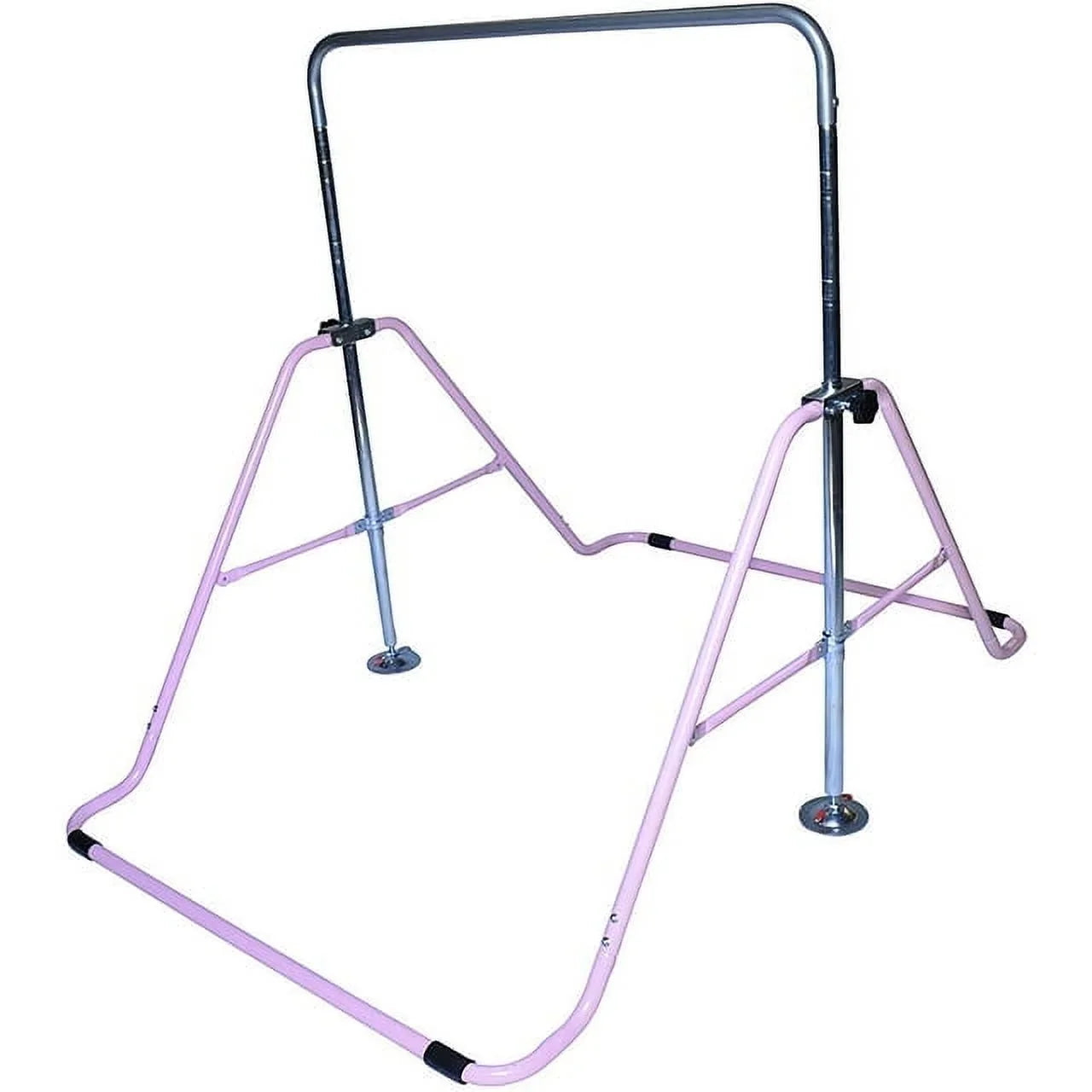 Junior Pro Gymnastics Bar: Pink Monkey Bar Climbing Tower for Kids' Horizontal Kip Bar Training