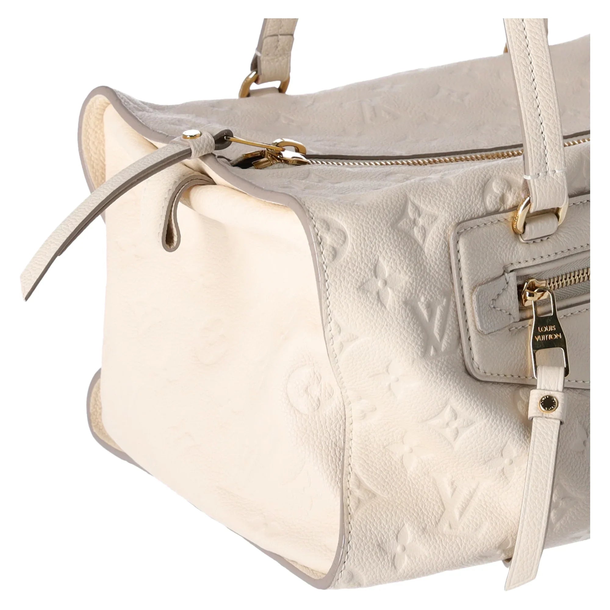 Louis Vuitton Inspiree  Beige Monogram Empreinte Leather Shoulder Bag Tote