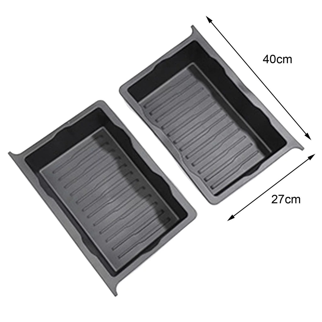 under Seat Storage Box Hidden Tray Durable Underseat Organizer Tray for Model