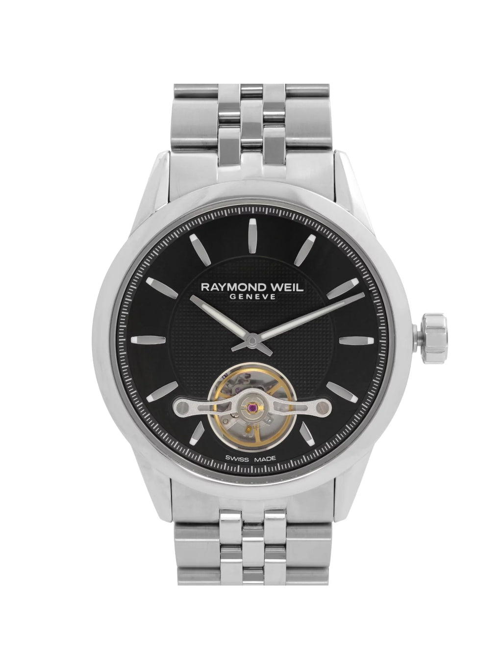 Raymond Weil Freelancer 42mm Steel Black Dial Automatic Mens Watch 2780--20001