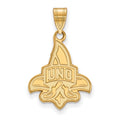 10k Yellow Gold LogoArt Official Licensed Collegiate University of New Orleans () Large Pendant