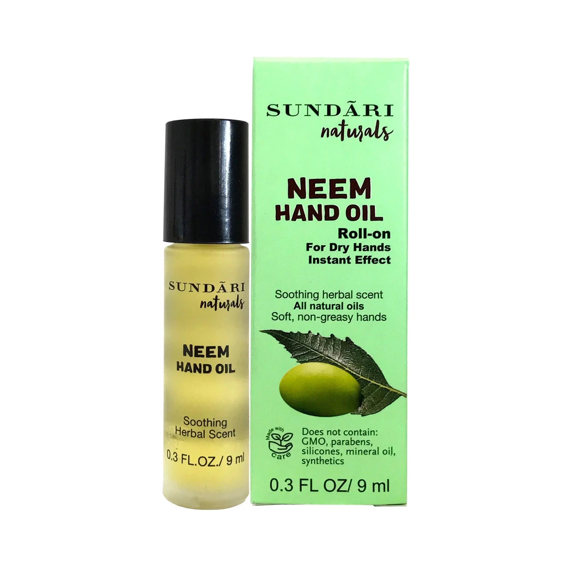 Sundari Naturals Neem Hand Oil 0.3 fl oz, each. Pack of 4.