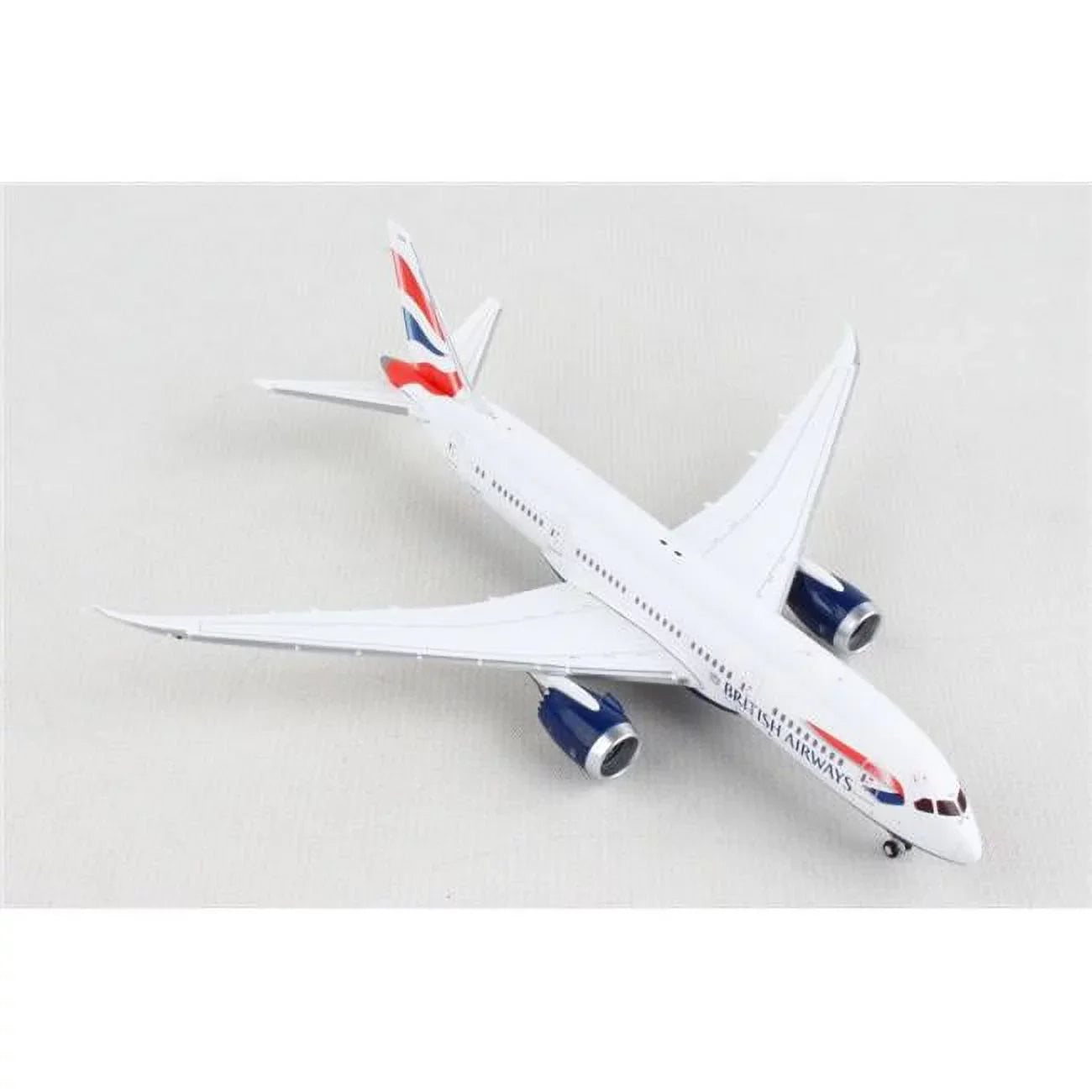 Boeing 787-8 Commercial Aircraft "British Airways" White with Tail Stripes 1/400 Diecast Model Airplane by GeminiJets