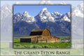 24"x36" Gallery Poster, grand teton rocky mountains teton range