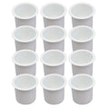 12 Cup Holder Plastic Pocket Recessed Drop In Insert Universal for Boat  Car Truck Sofa Game Table Marine Pontoon Motorhome Camper White