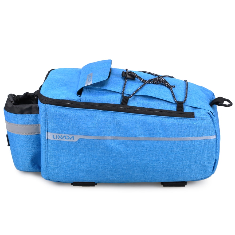 Lixada Insulated Trunk Cooler Bag,Cycling Bicycle Rear Rack Storage Luggage Bag,Reflective  Bike Pannier Bag Shoulder Bag