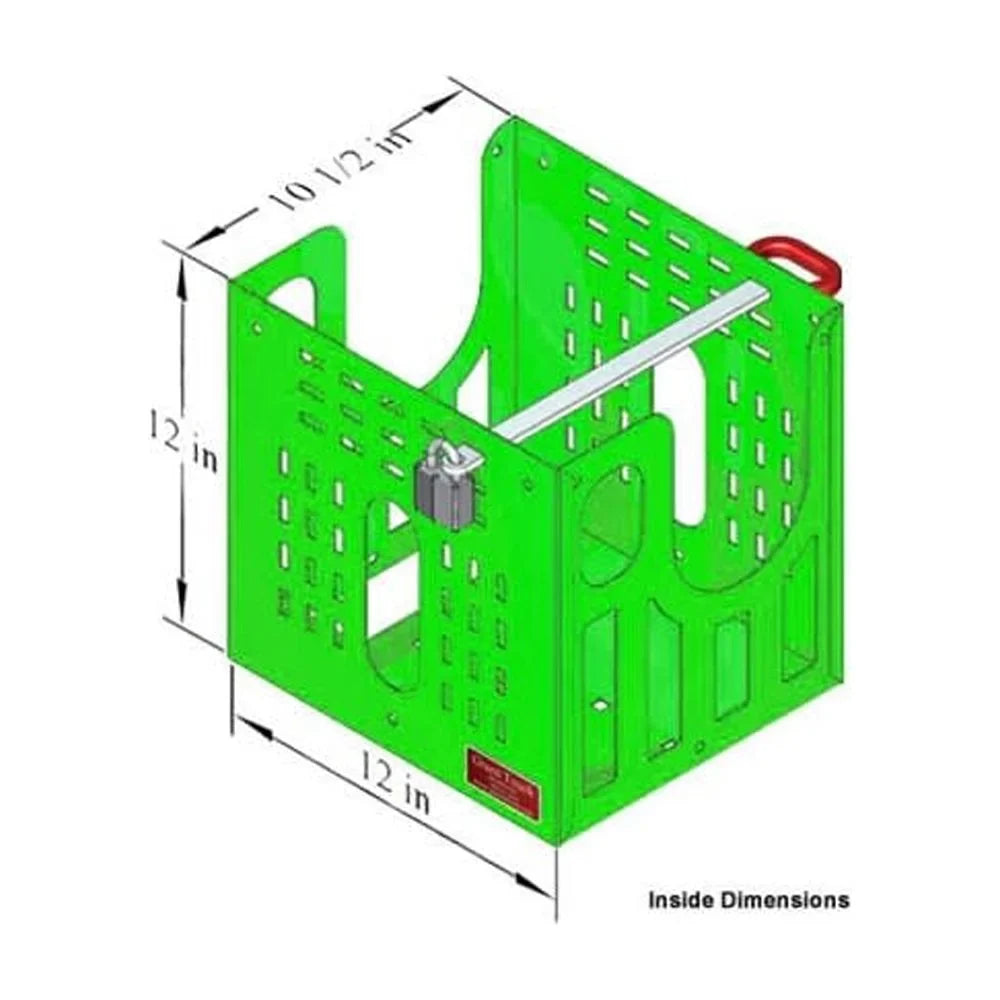 Green Touch Lockable Multi Tool Rack For Open/enclosed Trailers