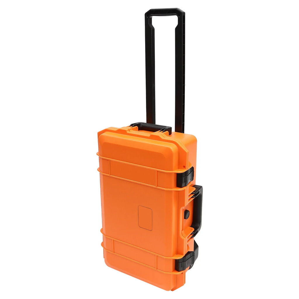 Miumaeov Hard Case with Foam Camera Case 22" Portable Foam Case  Waterproof Box Protective Digital Camera Case Portable Tool Box with Wheels and Retractable Pull Handle