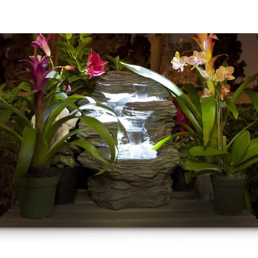 Serene Life  - Water Fountain - Relaxing Tabletop Water Feature Decoration