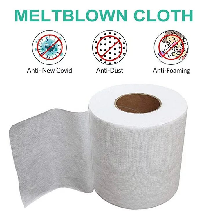 Meltblown Nonwoven  Fabric Mouth Face Craft Filter Interlining Cloth 5/10/20M/30M/50M/100M