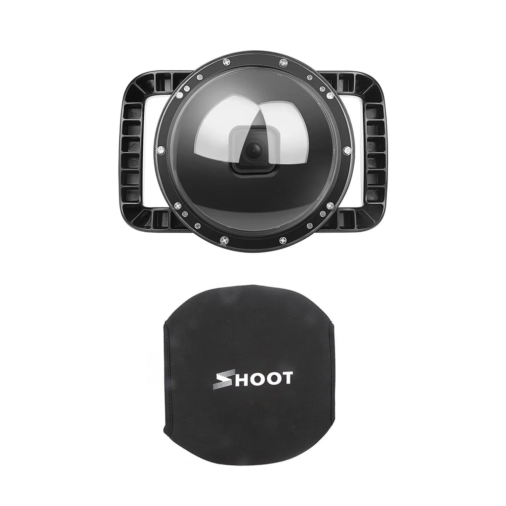 Dome Port,10 Case Camera Port Waterproof Case Dual Handle Port Camera Dual Handle Case 45m Port 9 Camera 45m Waterproof 180°  Mashem Camera ive Case