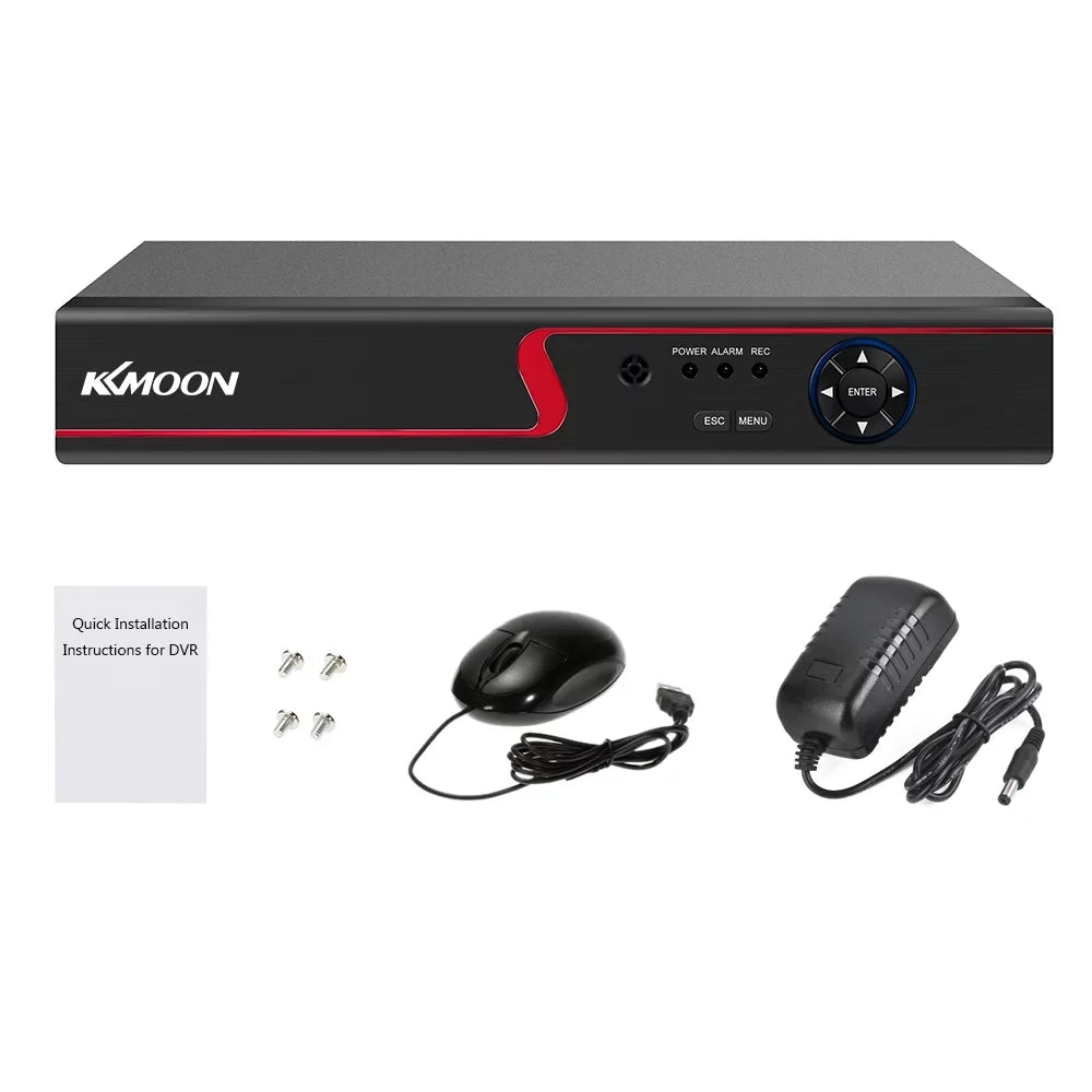 KKmoon 8CH 1080P 5 in 1   Digital Video Recorder   Remote Phone Monitoring Security Surveillance System Kit Camera