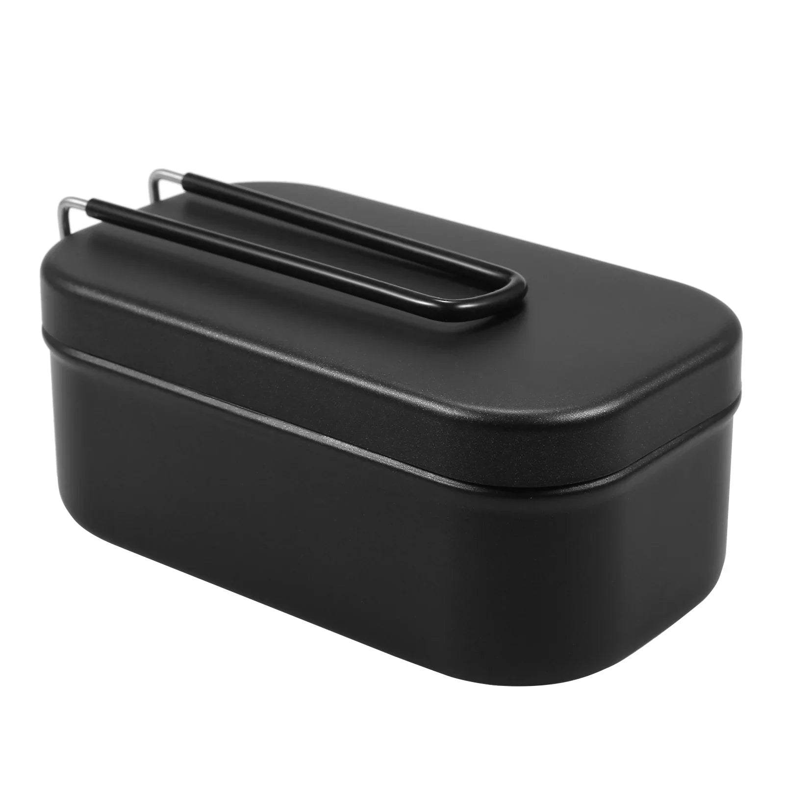 4pcs Cookware Mess Kit 800ml Camping Lunch Box with Steaming Rack Cutting Board for Backpacking Hiking Fishing Mountaineering