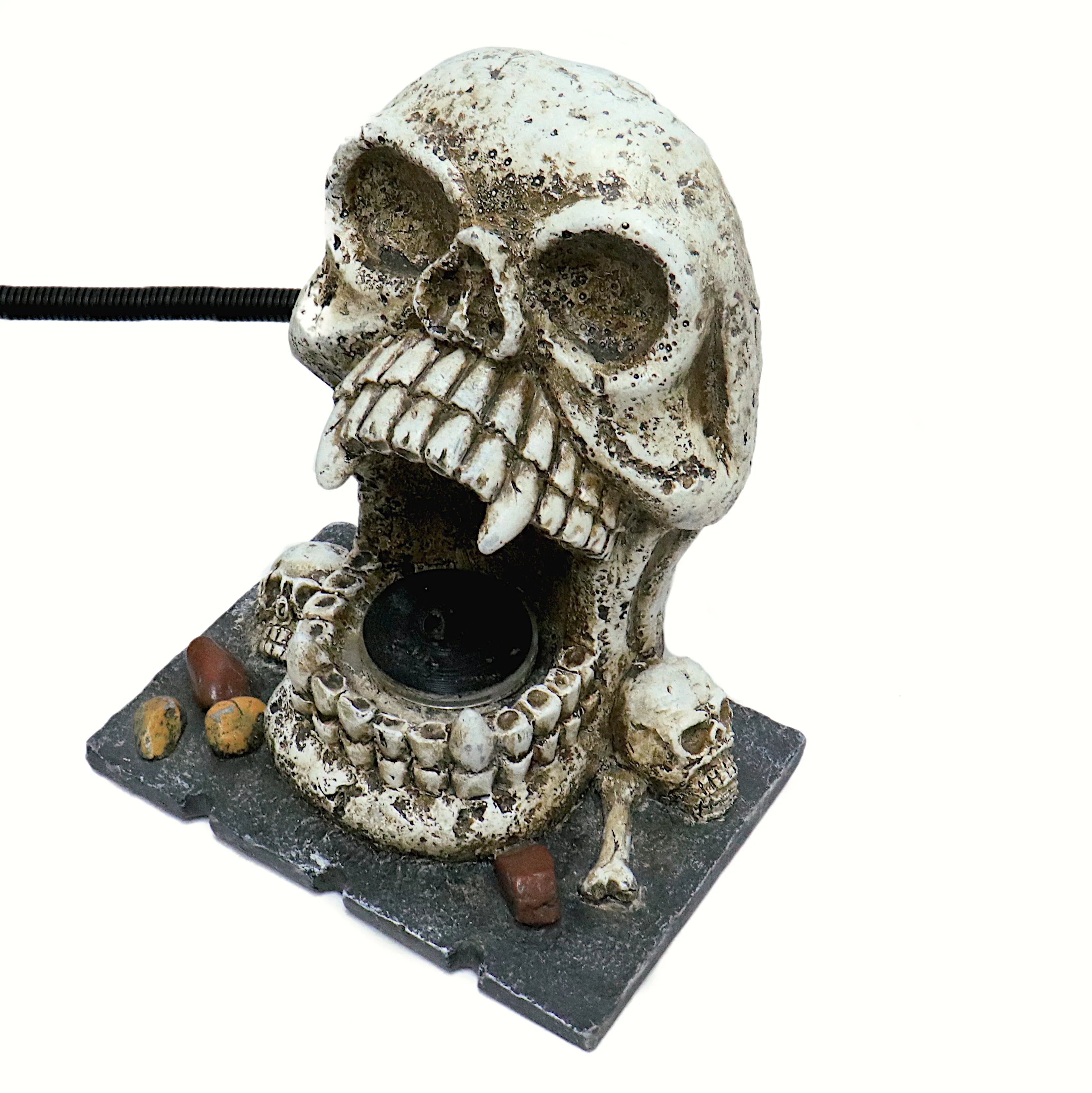 Custom Pro Skull Statuary Fountain Spitter Decorative Outdoor Water Feature