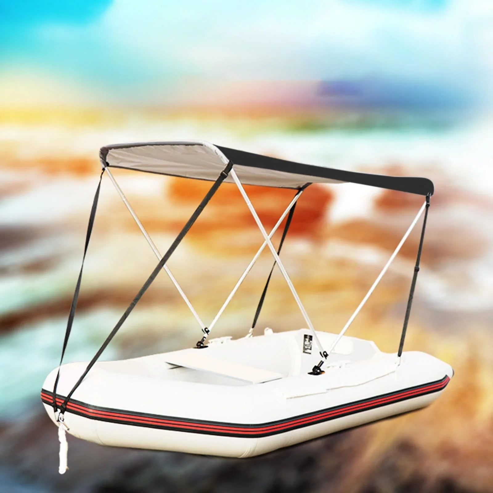 Inflatable Boat Canopy Sun Shade Bimini Top Cover Sun Protection