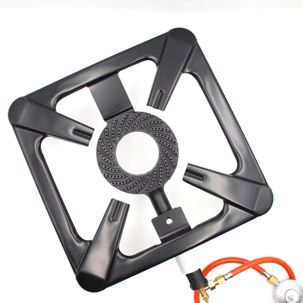 Walmeck Outdoor Furnace , Cast Iron Stove, Single Propane Gas Cooker for Camping