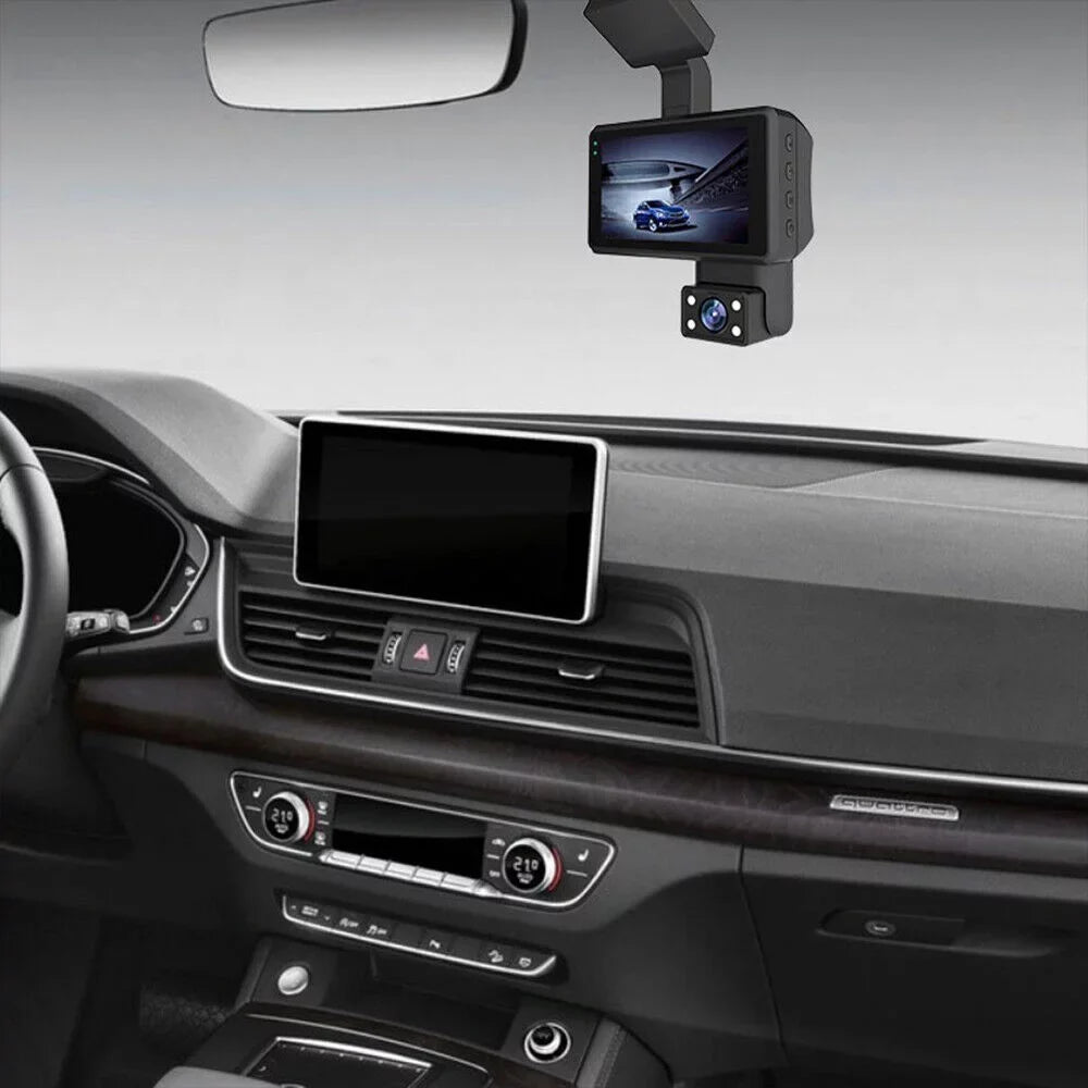 JahyShow Dual Lens Car Dash Cam Recorder: 1080P Front and Rear Camera Video,  Sensor