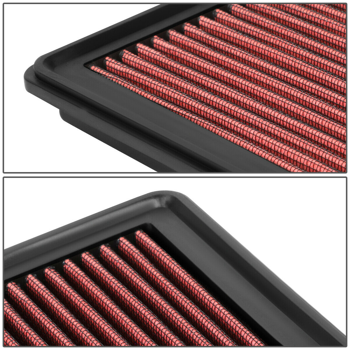 Teledu For 2007-2020 Ford Lincoln Mazda Reusable Drop-In Dry Panel Engine Air Filter