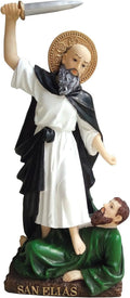 Saint St Elijah San Santo Elias Statue Religious Figurine Religious (6 Inch, White)