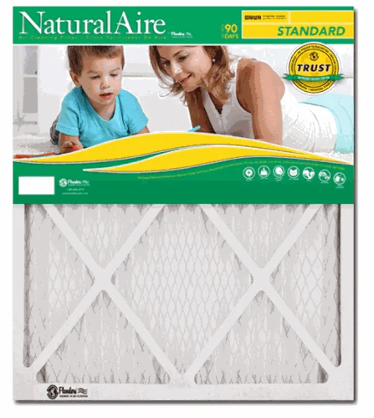 NaturalAire Standard Air Filter,  8, 10" x 10" x 1", 1-Pack